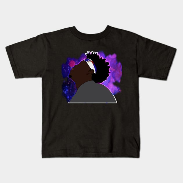 Young Toussaint Purple Reign Kids T-Shirt by AsylumIndustries